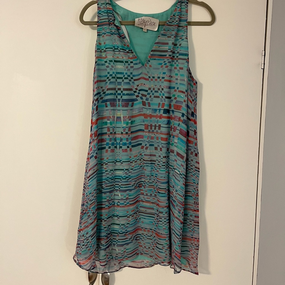Blue Patterned Rory Beca Dress